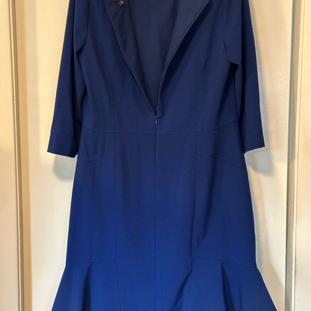 Ann Taylor Blue Midi Dress - Picture 2 of 5
